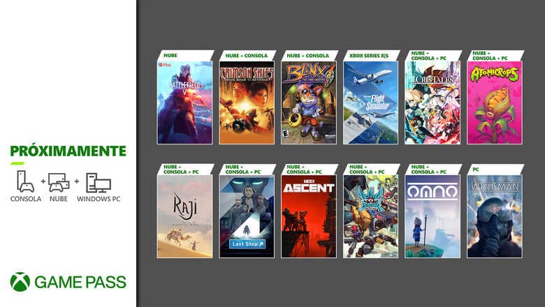 Próximamente en Xbox Game Pass: Microsoft Flight Simulator, The Ascent y más