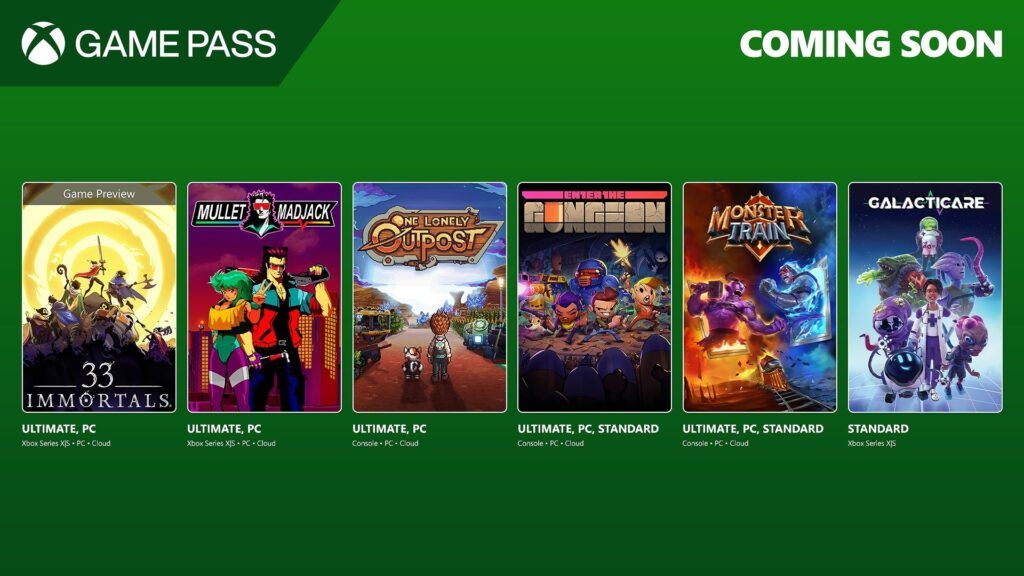 Próximamente en Game Pass los juegos confirmados para Marzo 2025